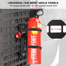 ZHILXN Molle Panel Quick-Release enabling instant extinguisher access.