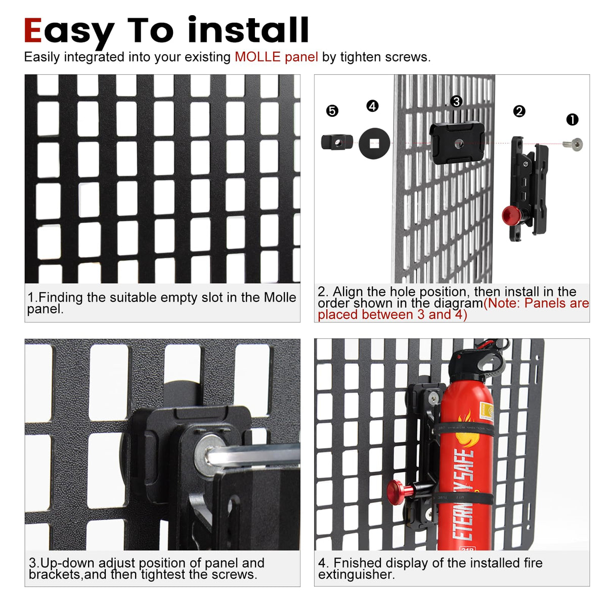 ZHILXN Molle Panel Truck Bed Rack mounting on rugged rigs.