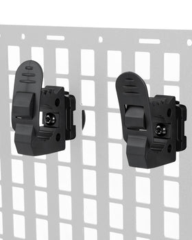ZHILXN quick-release clamps on a MOLLE panel for rapid tool access