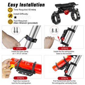 ZHILXN UTV fire extinguisher mount enables fast access during emergencies