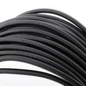 ZhiYo 100 ft wire loom split tubing protecting auto wiring and organization.