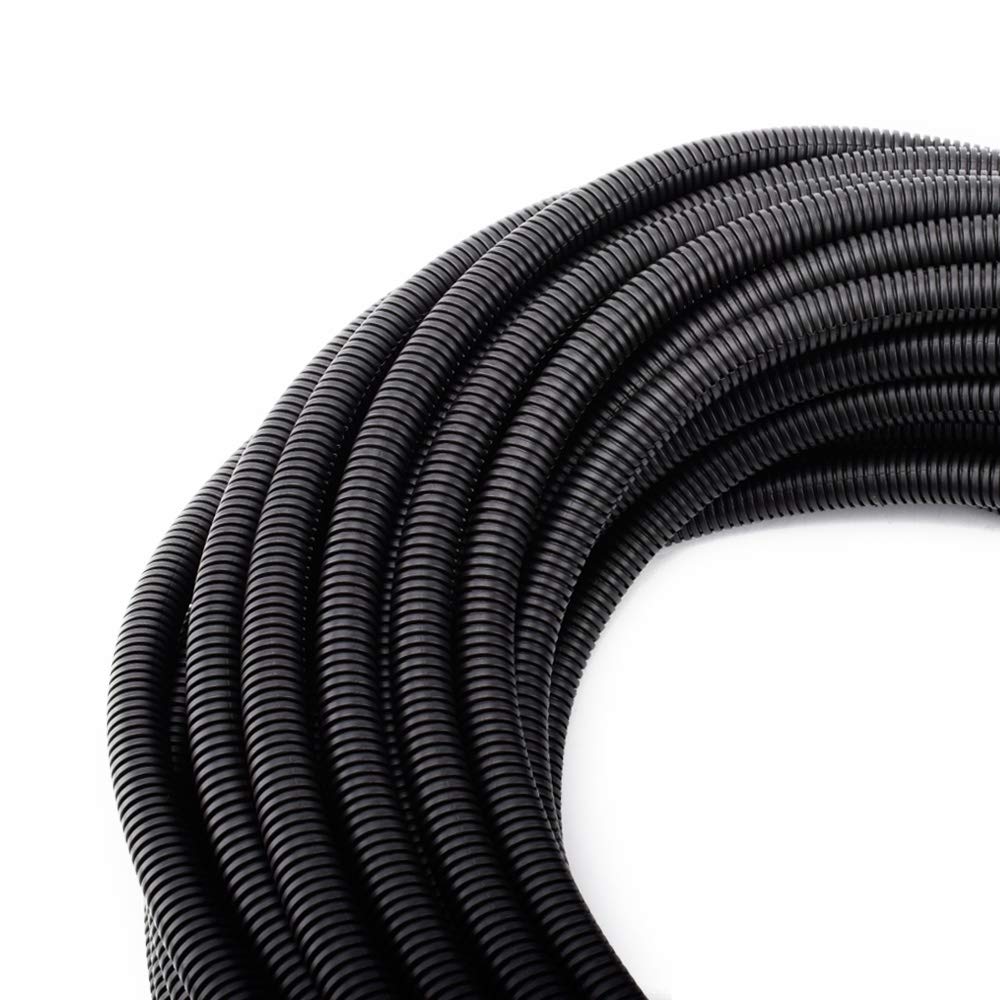 ZhiYo 50ft wire loom split tubing protects automotive wiring from heat and abrasion.