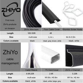 ZhiYo 50ft weatherproof loom supports outdoor installations with reliable protection.