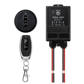 ZHOFONET 12V remote control relay switch with long-range operation for lights and motors