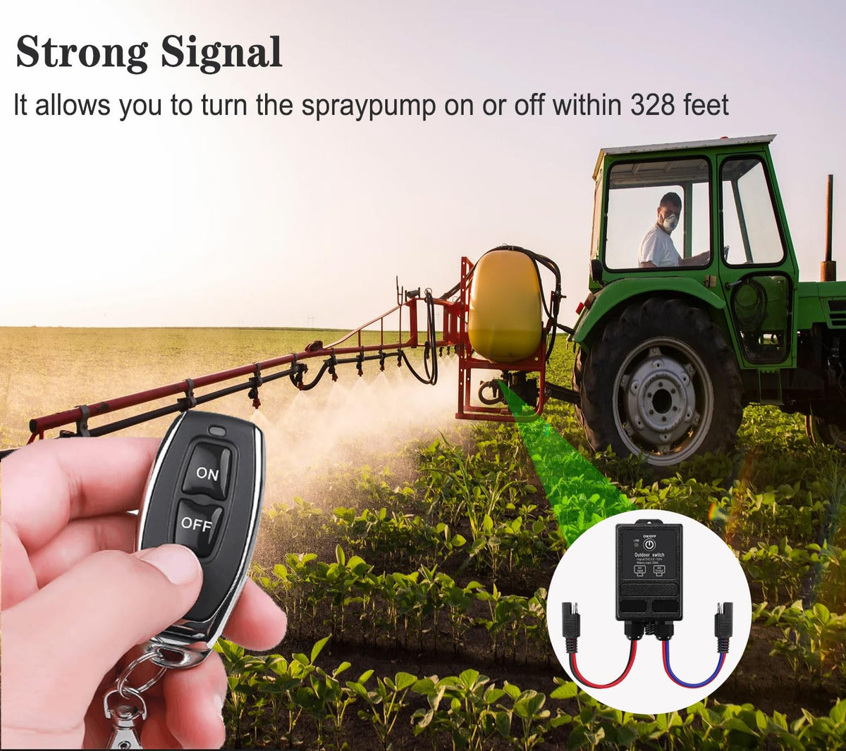 ZHOFONET reliable control panel allows on/off from anywhere