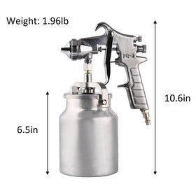 ZHONG AN siphon-feed spray gun with 1000cc cup for efficient use.