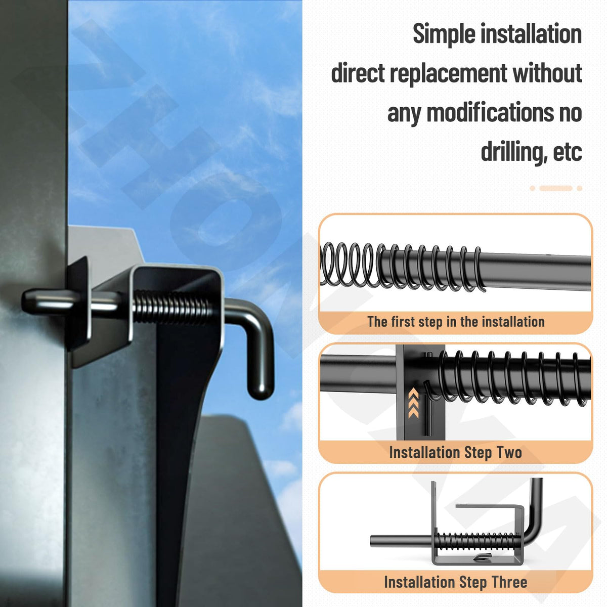ZHONGXIA 847 kit in use on trailer tailgate shows secure operation