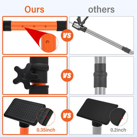 Zhoptow adjustable support pole used as drywall lift for heavy ceiling work.