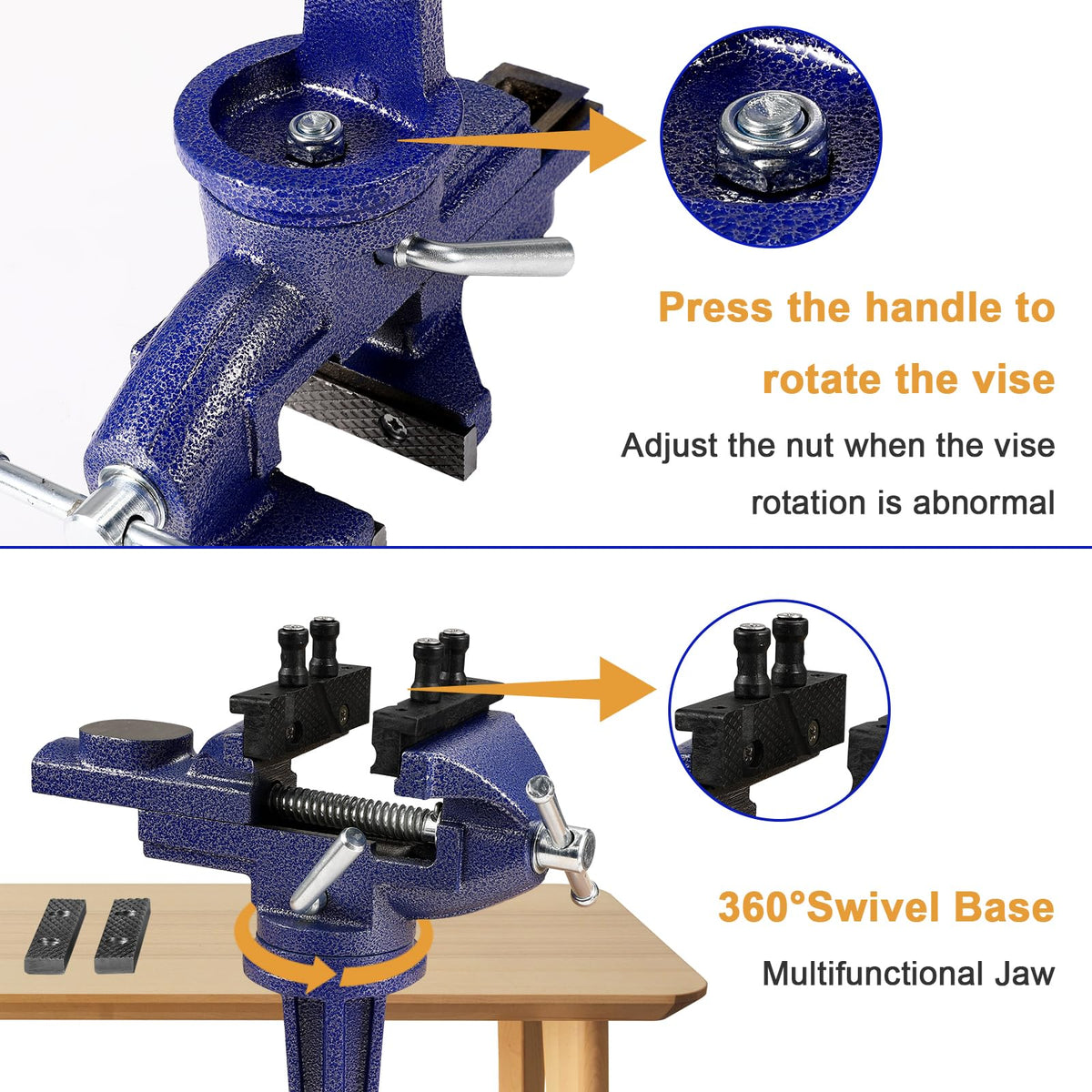 ZHRMJZG multifunctional jaws allow angled positioning for carving and drilling.