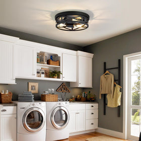 ZHU YAN 3-light fixture provides balanced ambient light in living spaces.