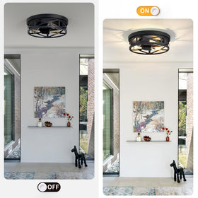 ZHU YAN versatile fixture suits entryways, hallways, or porches.