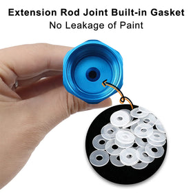 ZHUITU extension rods are lightweight for comfortable long spraying sessions.