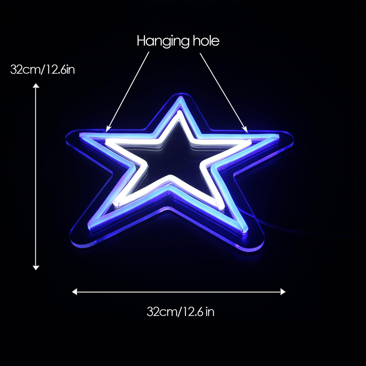 Zhujianqiang wall-mounted neon light for game room adds striking sports decor.