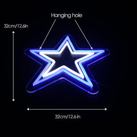 Zhujianqiang wall-mounted neon light for game room adds striking sports decor.