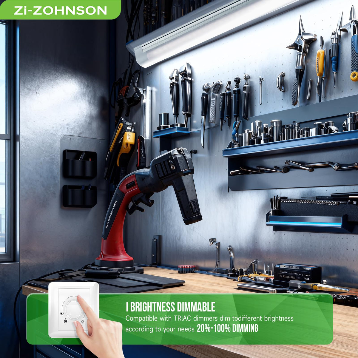 Zi-ZOHNSON plug-in and hardwire kit enables flexible installation