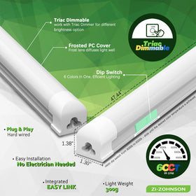 Zi-ZOHNSON tunable 3000K-6500K CCT shop light for precise task lighting