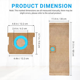 Zibopon 2-layer filtration bags trap fine dust effectively.