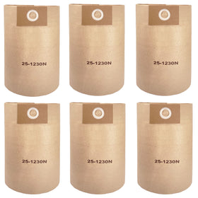 Zibopon 6-pack 25-1230 bags for Stanley vacuums, easy replacements and clean use.
