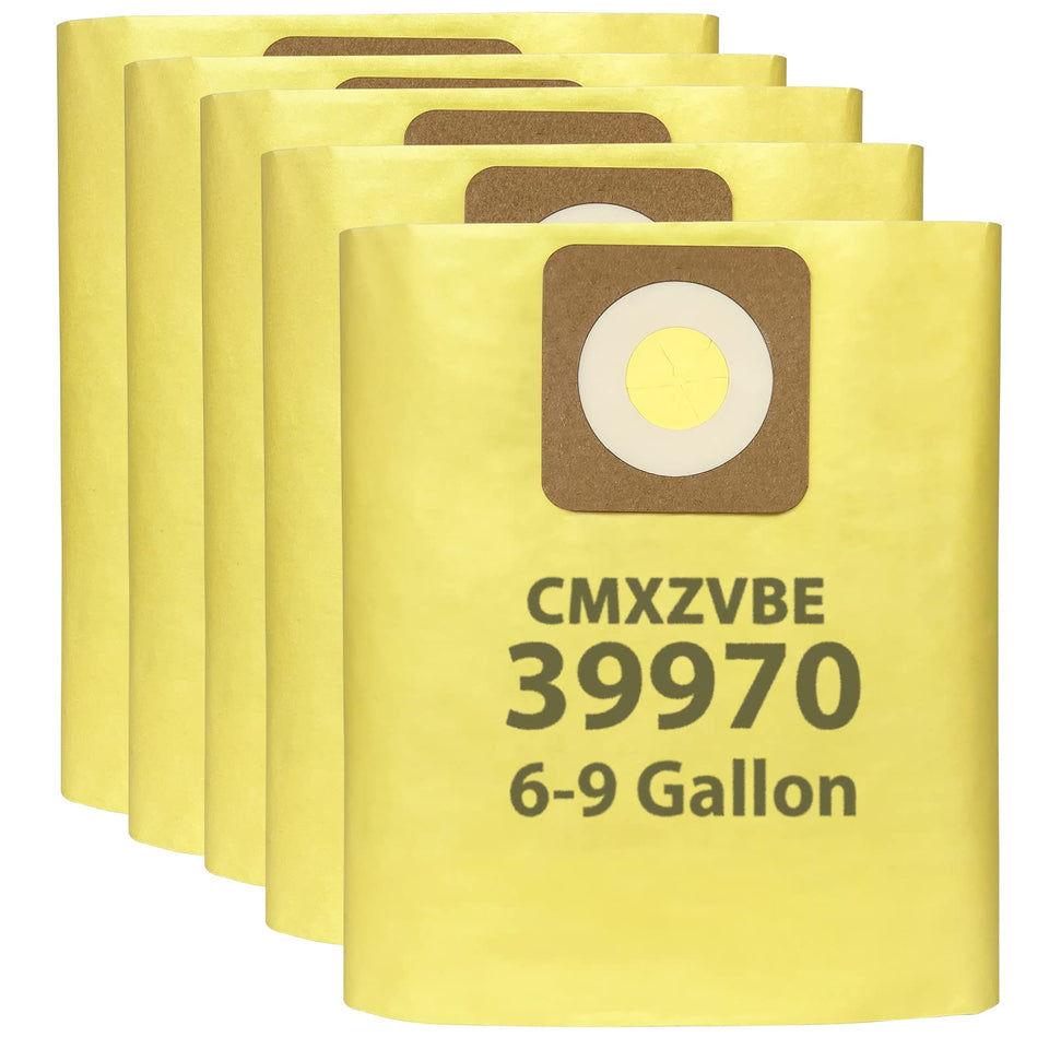 Zibopon craftsman 39970 filter bags pack for compatible shop vacs and dry pickup