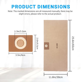 Zibopon dry pickup compatible bags support clean dry debris collection.