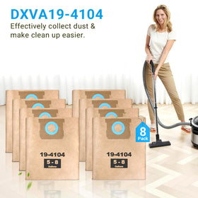 Zibopon DXVA19-4104 bags with rubber sealing collar for mess-free disposal.