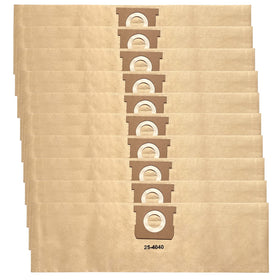 Zibopon DXVA25-4040 dust bag pack for DEWALT 4-gallon vacuums improves containment.