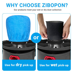Zibopon elastic seal technology provides a snug fit and steady suction