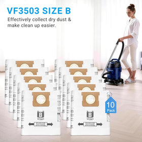 Zibopon VF3503 bags capture dust while compatible with Ridgid vacuums