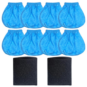 Zibopon VRC2 cloth filter 8-pack for high efficiency debris capture.