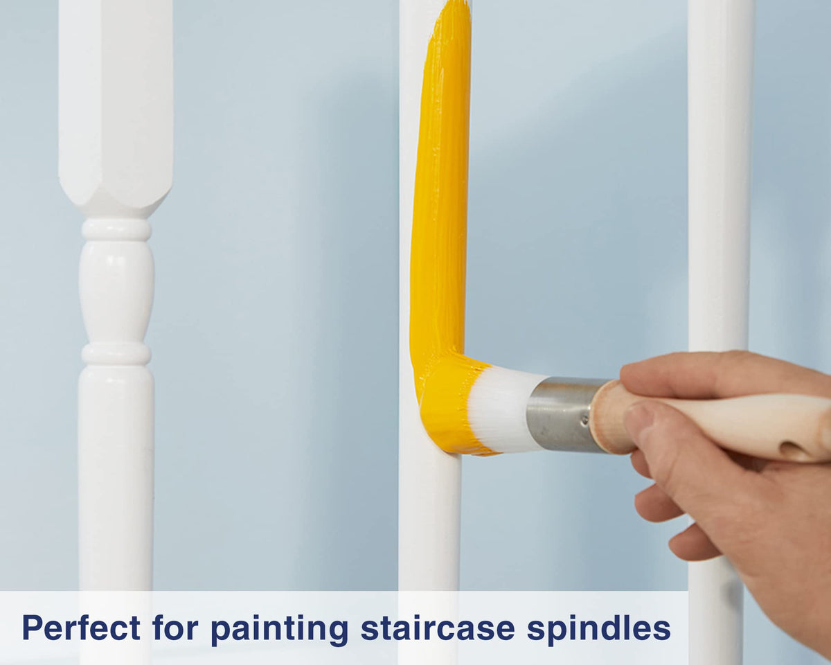Zibra 5-piece DIY brush set lifestyle image showing painting in progress
