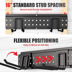ZICANYCO organization rack streamlines shed or garage workspace.