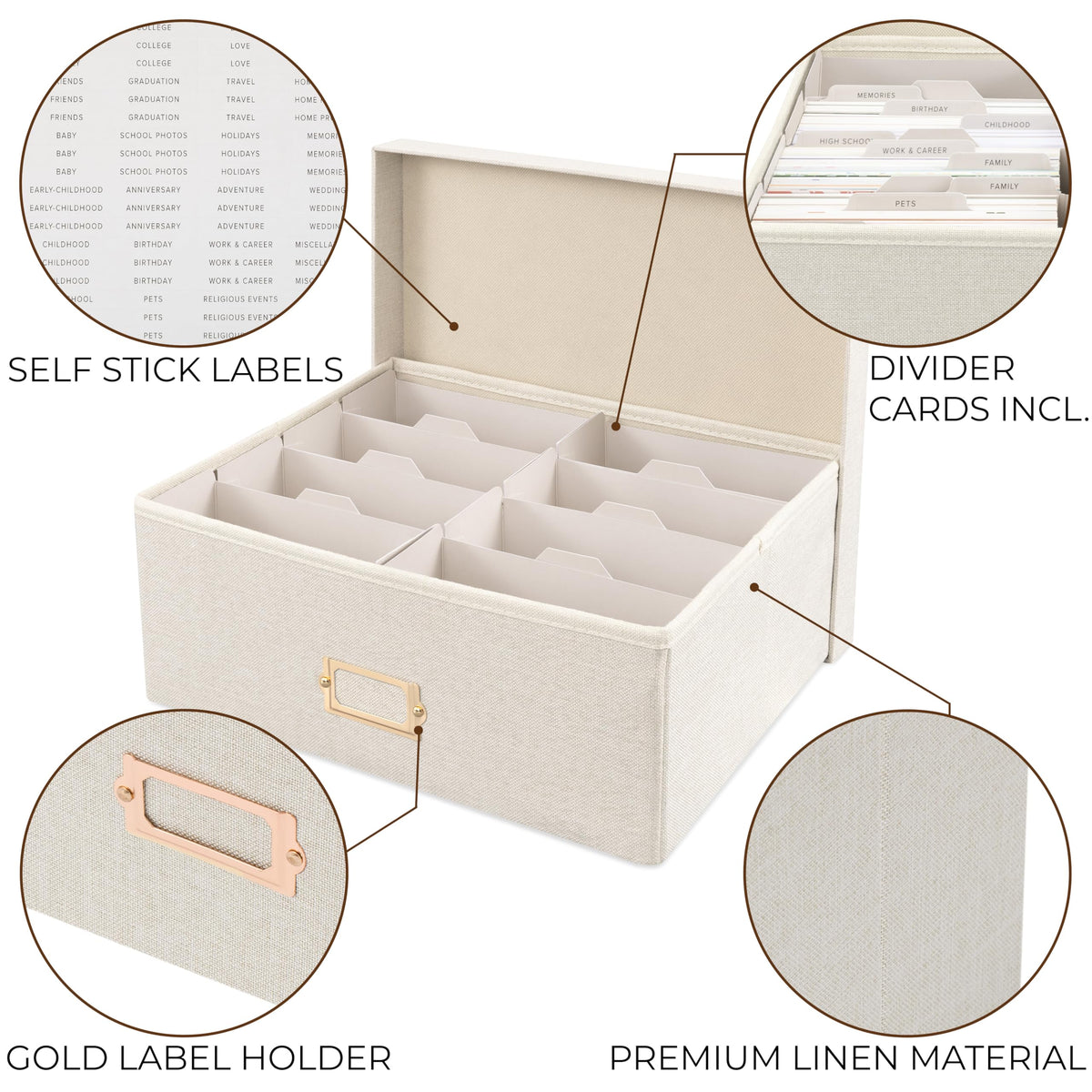 ZICOTO compact size fits on shelves and stacks neatly.