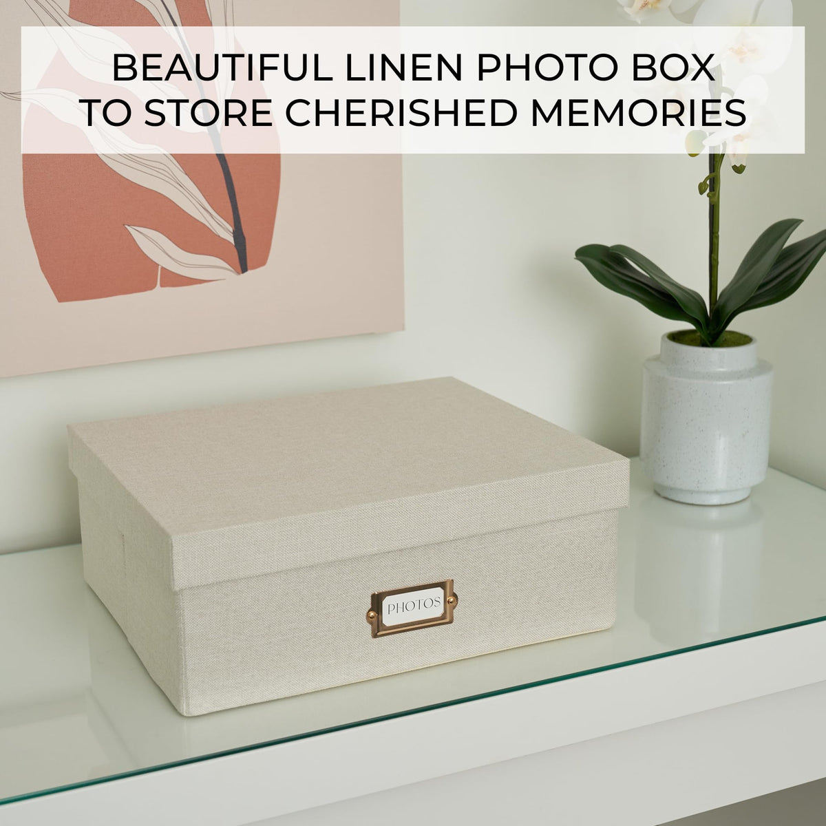 ZICOTO durable linen exterior protects photos with elegant style.