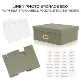 ZICOTO eight roomy compartments organize vacation and family memories.