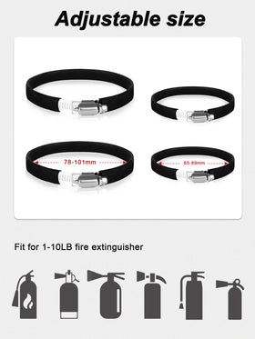 ZIDIYORUO protective rubber clamps preventing scratches on extinguisher