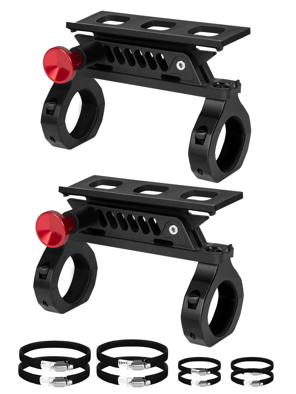 ZIDIYORUO UTV extinguisher mount assembly showing organized safety gear access