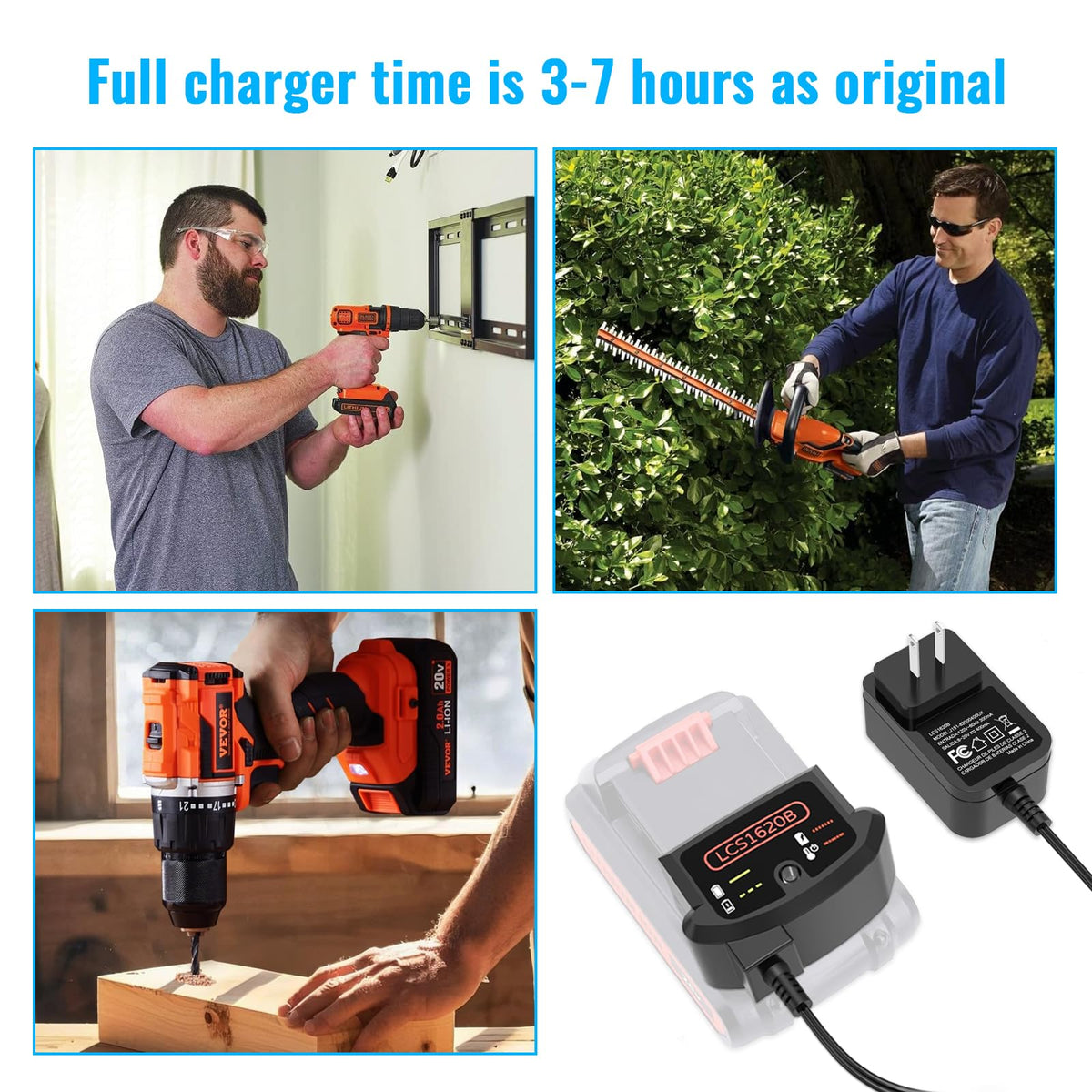 ZIFI LCS1620B in use on a workbench ready to recharge