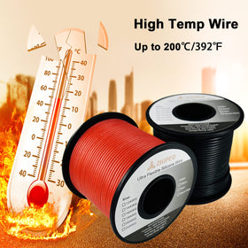 Silicone insulation emphasizes flexibility and heat resistance in challenging environments.