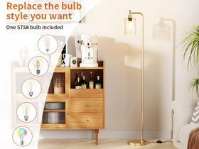 Ziisee tall floor lamp ships with easy, tool-free assembly in minutes.