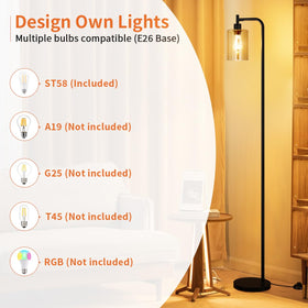 Ziisee floor lamp features a foot pedal switch for easy hands-free control.
