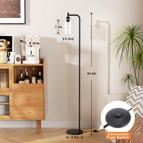 Ziisee floor lamp in living room setup enhances ambient lighting.