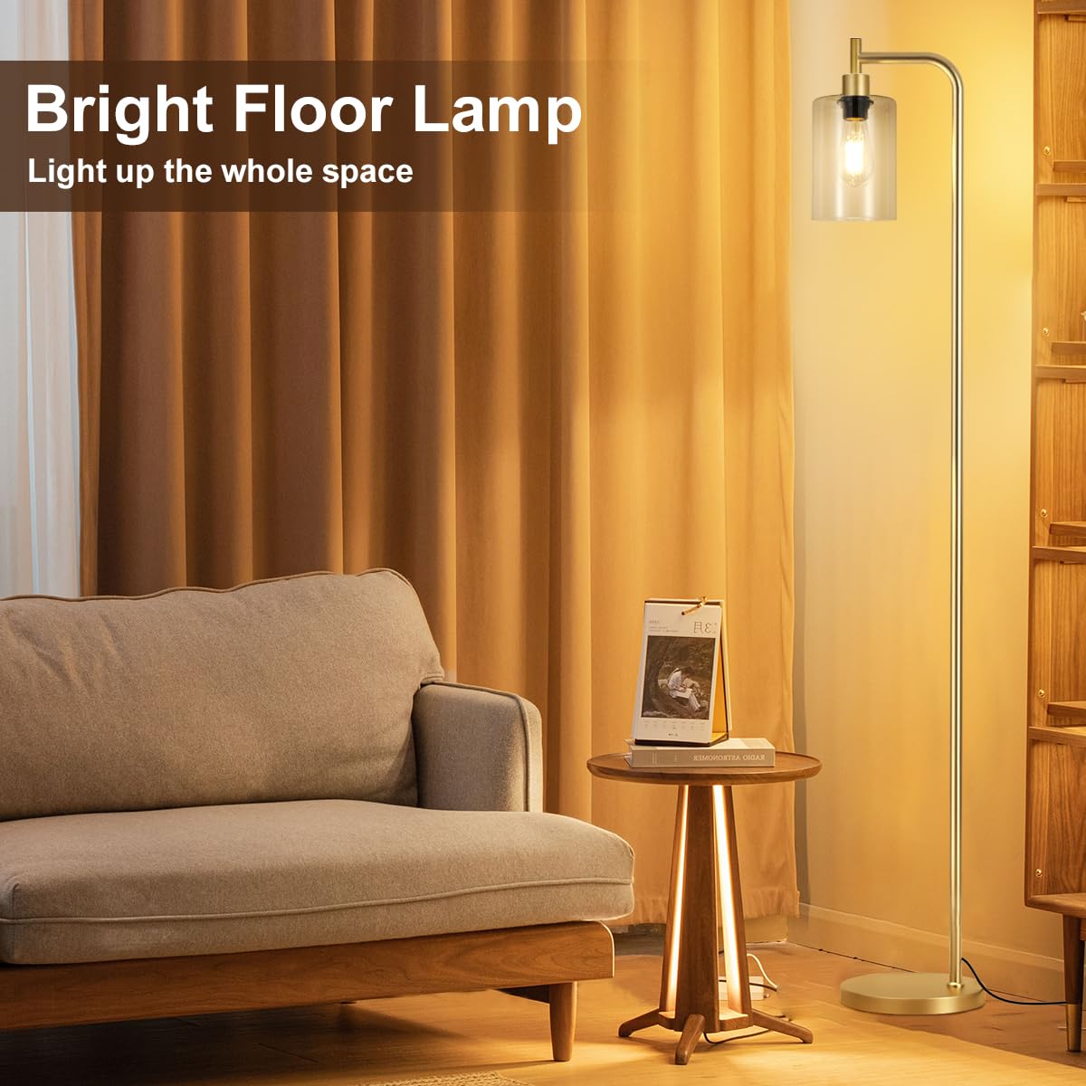 Ziisee versatile lamp fits living rooms, bedrooms, and offices without crowding space.