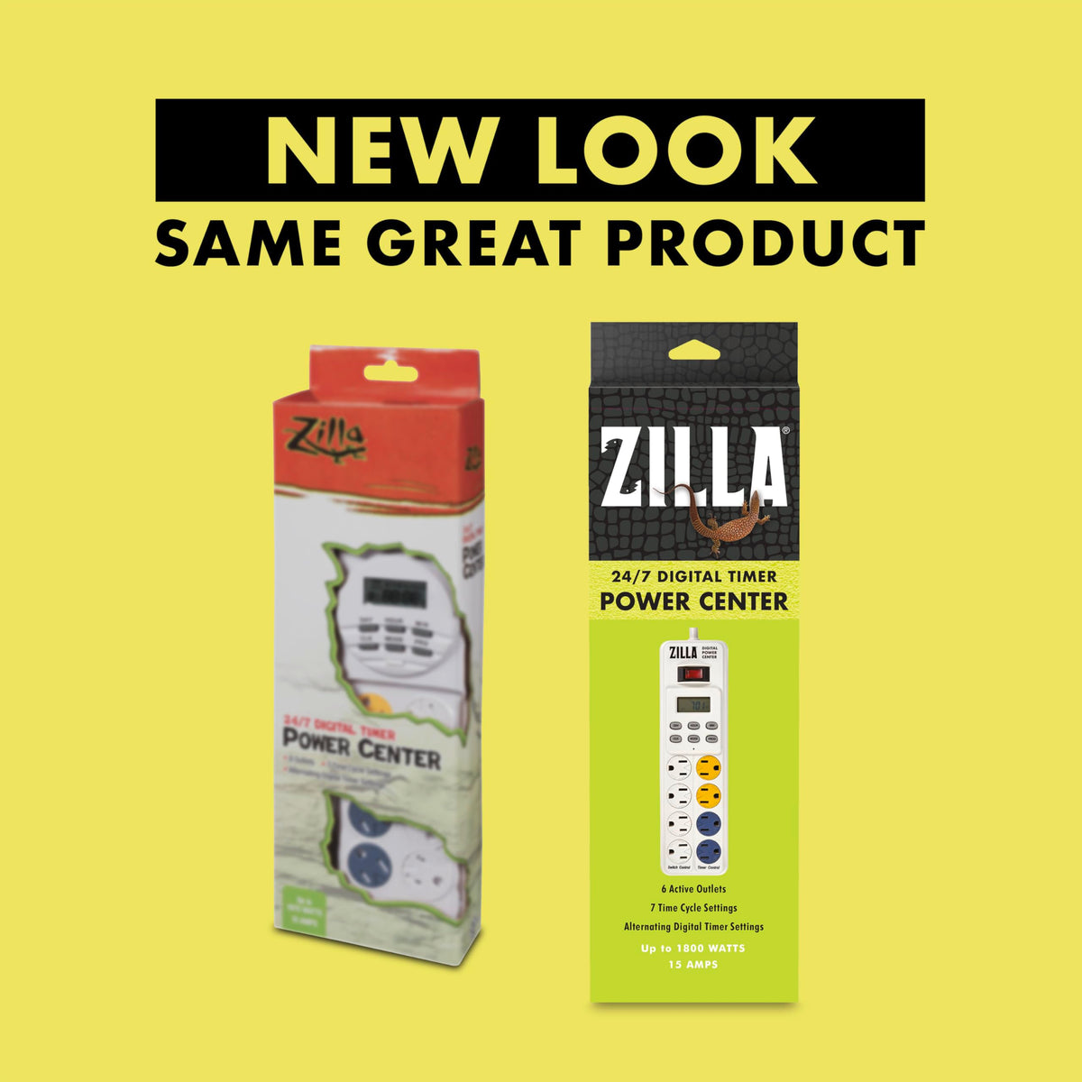 Zilla digital timer LCD display clearly programs lights and heaters daily.