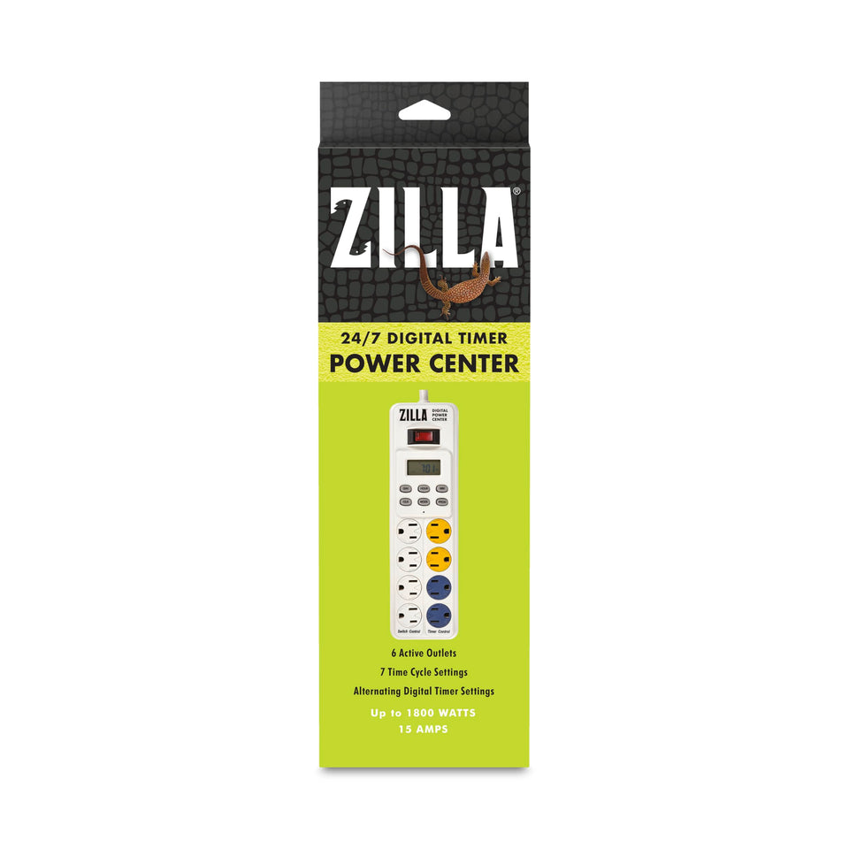 Zilla Power Center with eight outlets centralizes habitat power for reliable control.