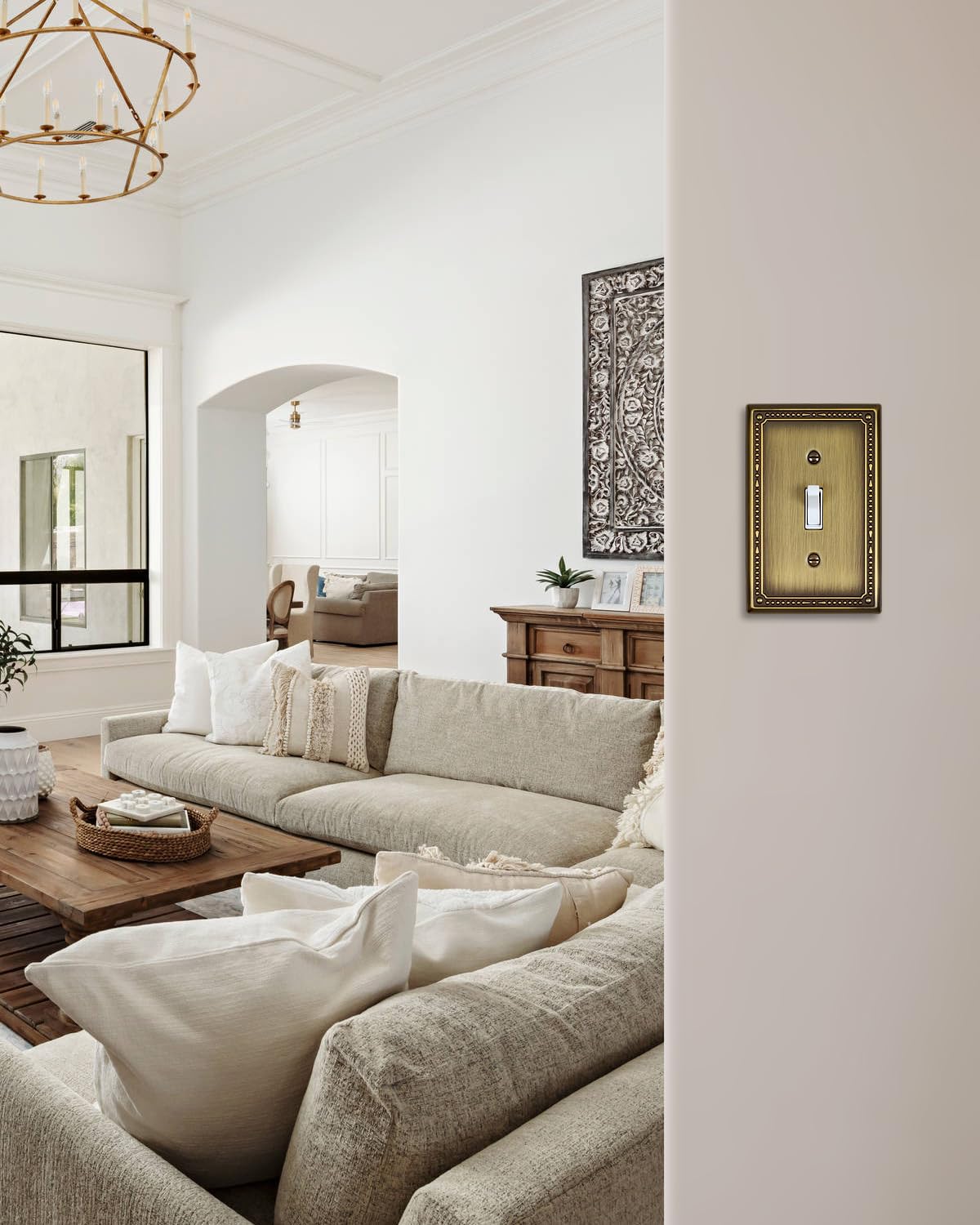 ZILLSEA antique-brass tone complements rustic and farmhouse decor beautifully.