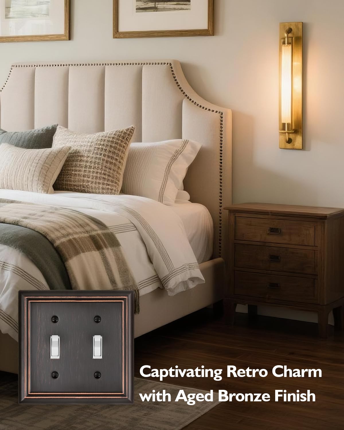 ZILLSEA decorative switch covers add timeless style with sturdy construction.