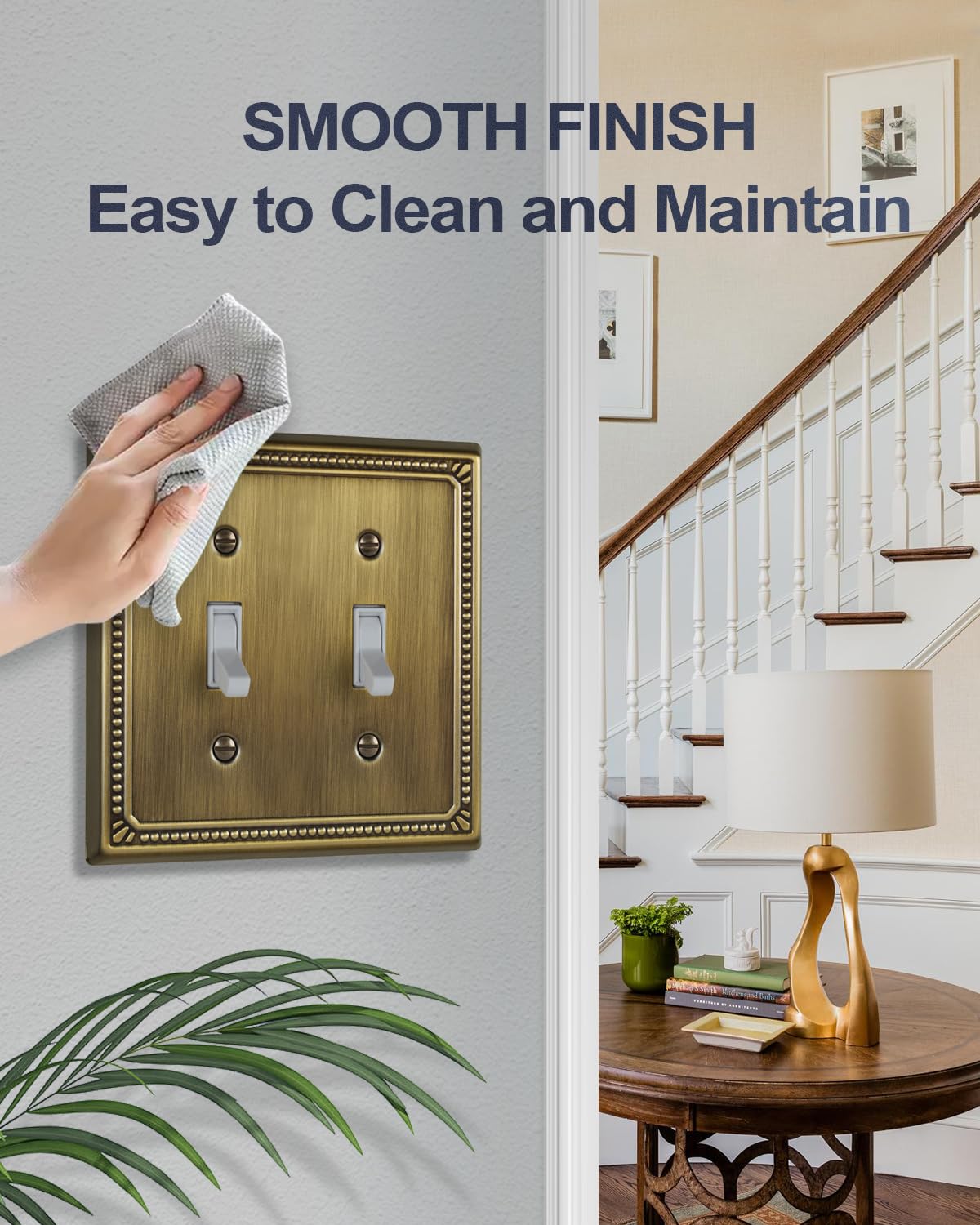 ZILLSEA easy-install wall plate with screws included for quick upgrades.