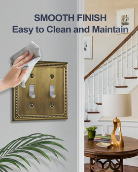 ZILLSEA easy-install wall plate with screws included for quick upgrades.