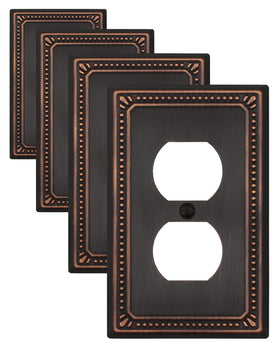 ZILLSEA aged bronze pearl-wall plate adds vintage charm to any room