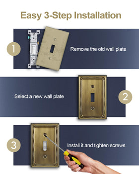 ZILLSEA easy-install wall plate with included screws simplifies upgrades.
